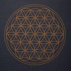 Esterilla De Yoga "Leela" Flor De Vida 12 Esterilla De Yoga "Leela" Flor De Vida -Yogaye Ventas flor vida leela antracita esterilla