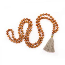 Japa Mala De Sándalo 17 Japa Mala De Sándalo -Yogaye Ventas japa meditacion mala yoga gris sandalo