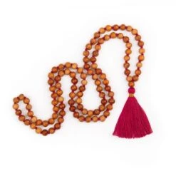 Japa Mala De Sándalo 24 Japa Mala De Sándalo -Yogaye Ventas mala rosa japa collar sandalo yoga