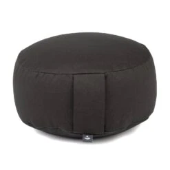Zafu Rondo ECO -Yogaye Ventas zafu rondo eco relleno espelta yoga antracita
